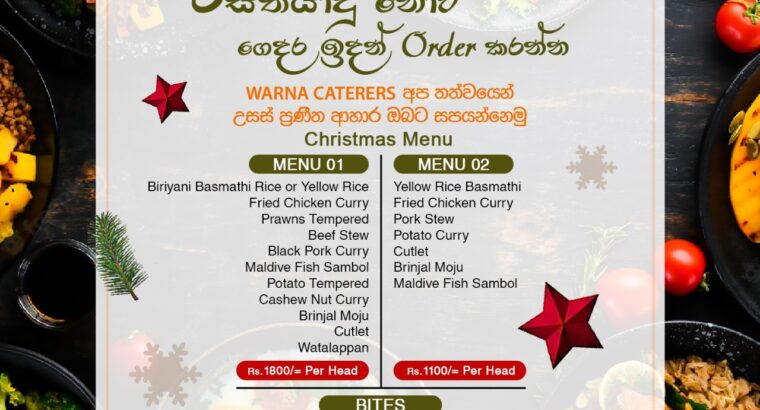 Order Your Christmas Menu