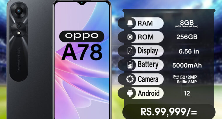 Oppo A78 Phone For Sale