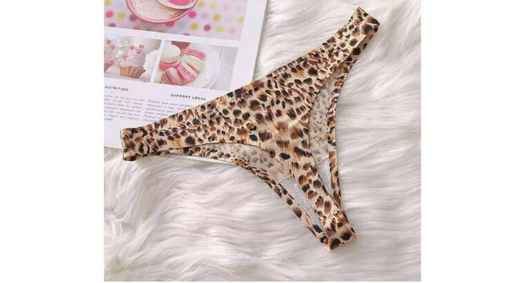 Leopard Thong Women Panties